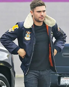 Zac Efron Bomber Jacket | Zachary David Alexander Efron Jacket | 40%Off