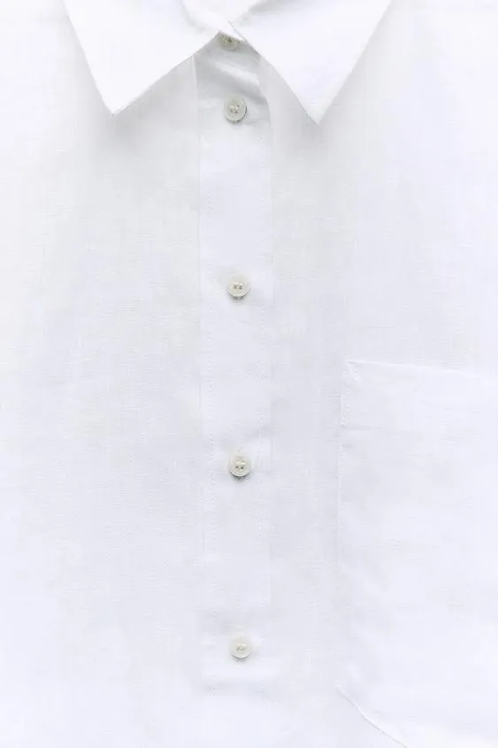 ZARA  |Linen Shirts & Blouses