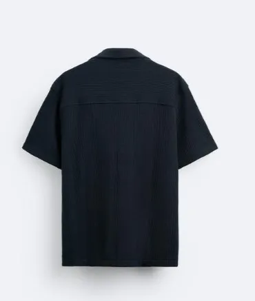 ZARA  |Plain Cotton Short Sleeves Shirts