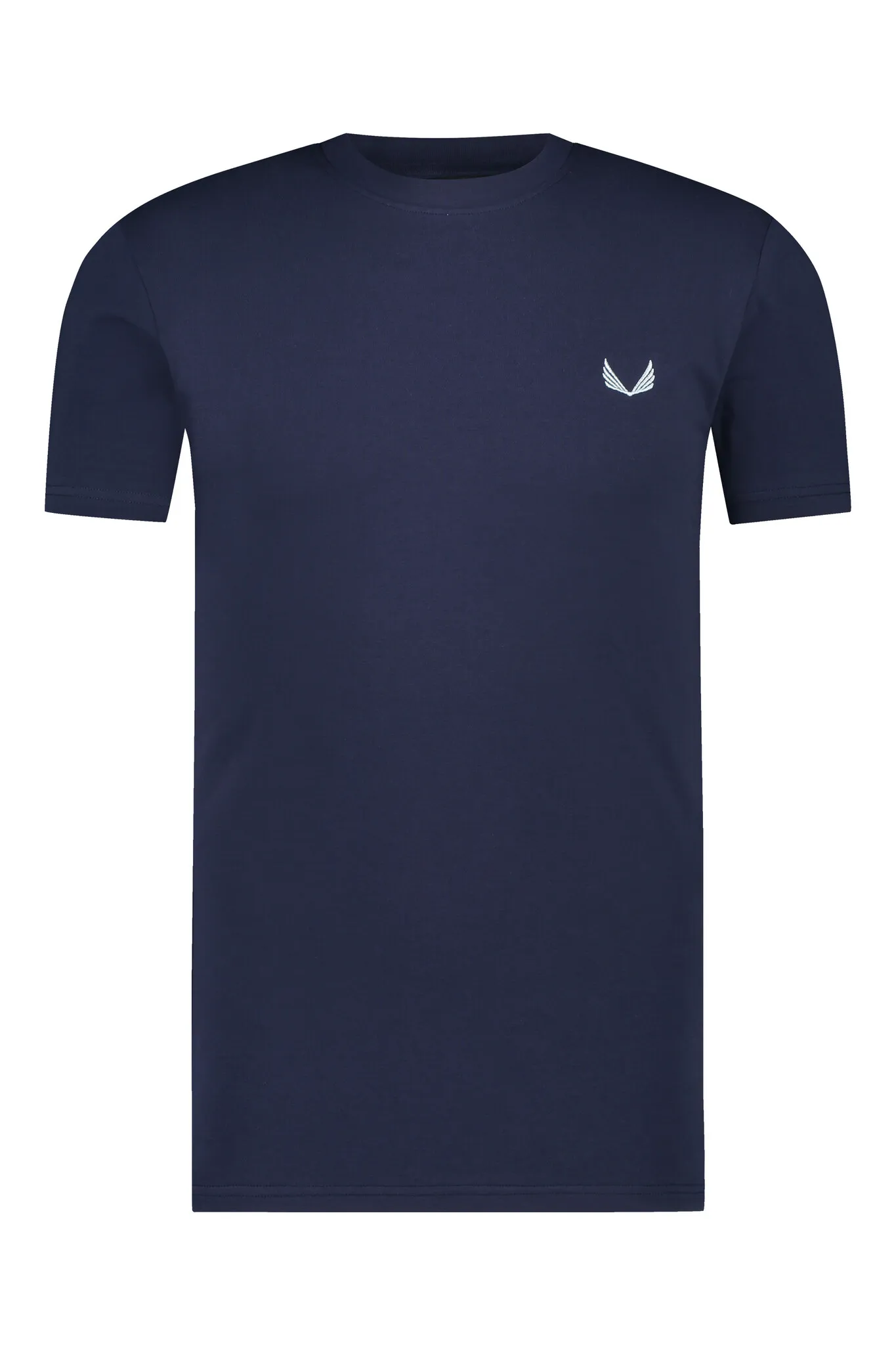 Zumo Slim Fit T-shirts STONE-CONTRAST Navy